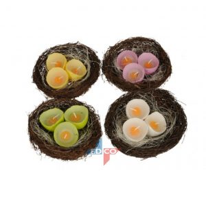 Easter Eggs in Basket Candles