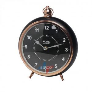 Vintage Black and Rose Gold Desk Clock