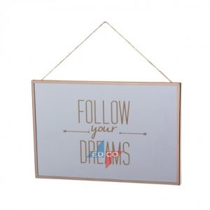 Mirror Sign with Quotes