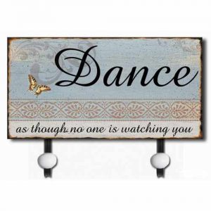 Vintage Metal Dance Wall Hanger