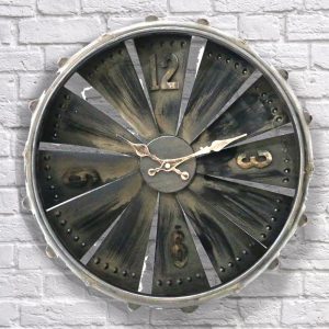 Iron Industrial Wall Clock