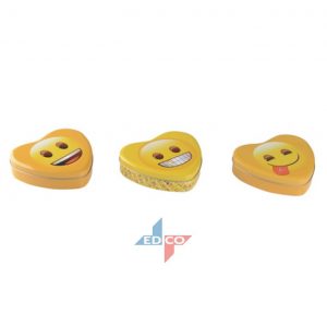 Smiley Heart Metal Keepsake Tin