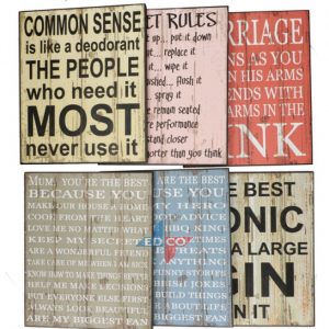 Wood Boards with Quotes