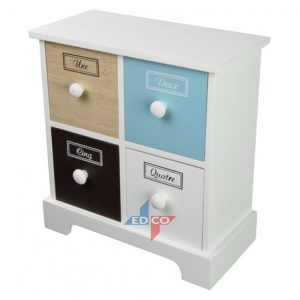 Vintage Small Deco Furniture 4 Drawers