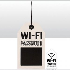 Wood Wifi Hanging Board