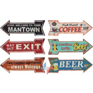 Vintage Metal Arrow Signs - Mantown