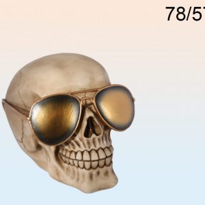 Skeleton Image with Silver Sunglasses