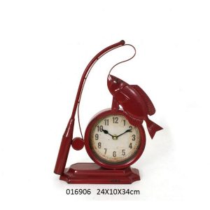 Unique Fishing Design Limited Edition Desk Clock