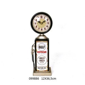 Unique Old Gulf Supreme Gas Pump Desk Clock