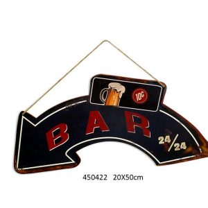 Metal Tin Vintage Bar Sign