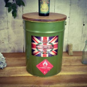 Naught Flag - Retro Metal Stool