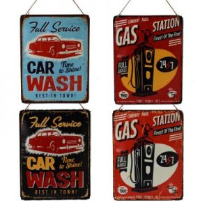 Embossed Wall Hangers - 1 Piece Car Wash/ 1 Piece Car Travel