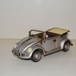 VW CABRIO BEETLE 1966. VINTAGE CAR METAL COLLECTION ITEM
