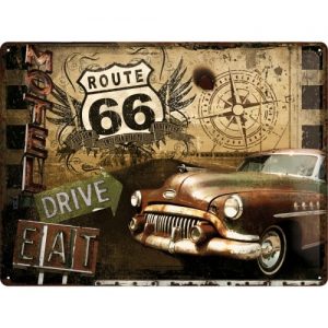 TIN METAL SIGN EMBOSSED
