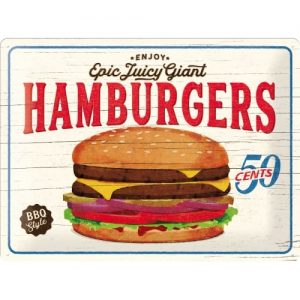 TIN METAL SIGN EMBOSSED