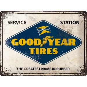 TIN METAL SIGN EMBOSSED