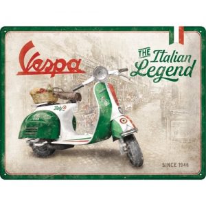 TIN METAL SIGN EMBOSSED