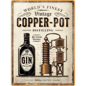 TIN METAL SIGN EMBOSSED