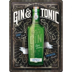 TIN METAL SIGN EMBOSSED