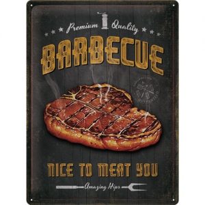 TIN METAL SIGN EMBOSSED