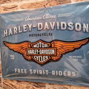 TIN METAL SIGN EMBOSSED