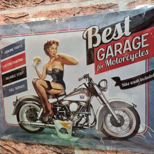 TIN METAL SIGN EMBOSSED