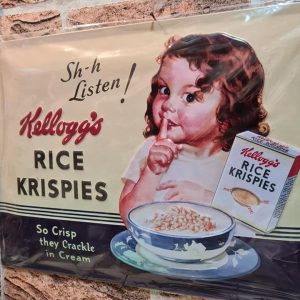 TIN METAL SIGN EMBOSSED
