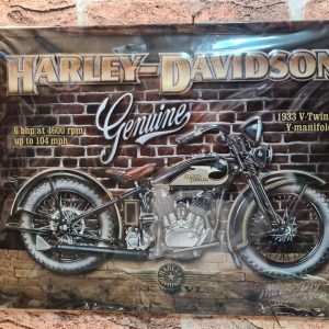 TIN METAL SIGN EMBOSSED