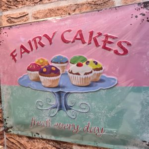 TIN METAL SIGN EMBOSSED