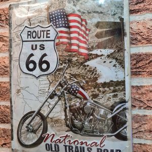 TIN METAL SIGN EMBOSSED