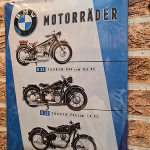 TIN METAL SIGN EMBOSSED