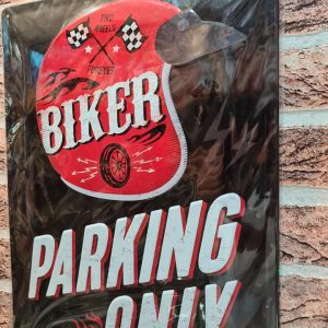TIN METAL SIGN EMBOSSED