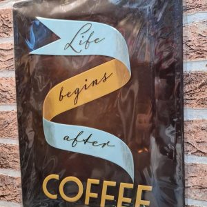 TIN METAL SIGN EMBOSSED