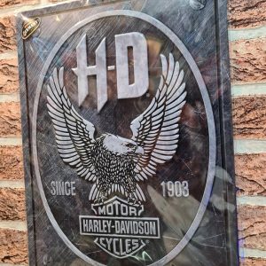 TIN METAL SIGN EMBOSSED