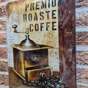 TIN METAL SIGN EMBOSSED