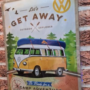 TIN METAL SIGN EMBOSSED