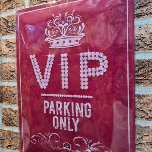 TIN METAL SIGN EMBOSSED