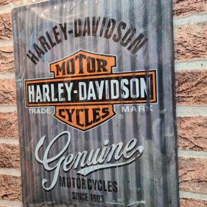 TIN METAL SIGN EMBOSSED