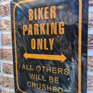 TIN METAL SIGN EMBOSSED