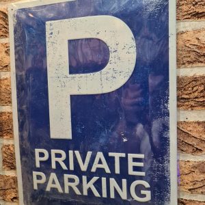 TIN METAL SIGN EMBOSSED