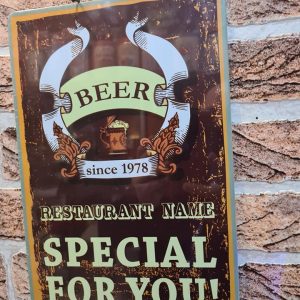TIN METAL SIGN