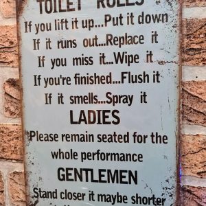 TIN METAL SIGN