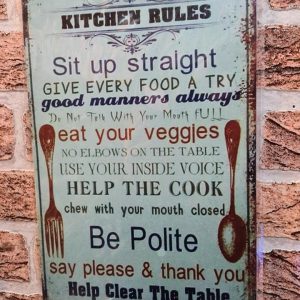 TIN METAL SIGN