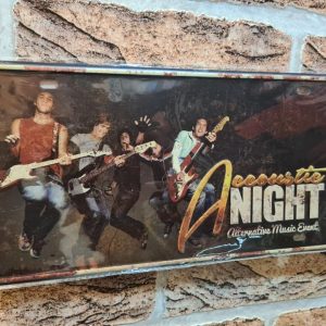 TIN METAL SIGN EMBOSSED