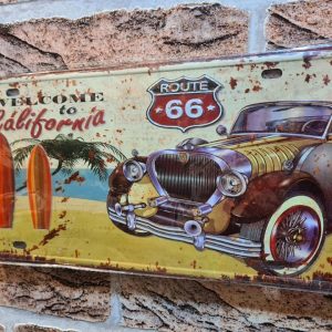 TIN METAL SIGN EMBOSSED