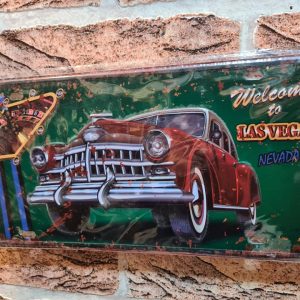 TIN METAL SIGN EMBOSSED