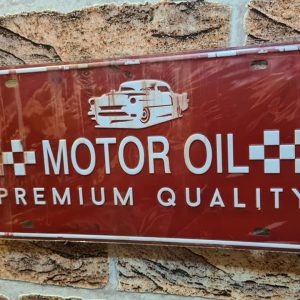 TIN METAL SIGN EMBOSSED