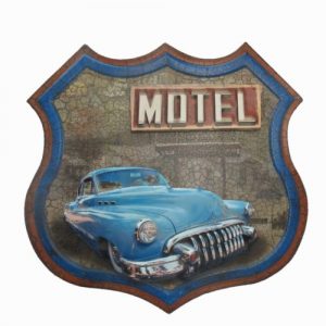 TIN METAL SIGN EMBOSSED