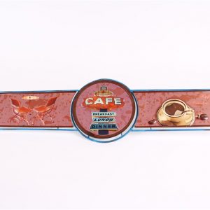 TIN METAL SIGN EMBOSSED