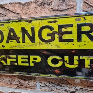 TIN METAL SIGN EMBOSSED